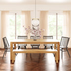 Chaise de salle à manger noire moderne avec cadre en bois séché au four pour la salle à manger