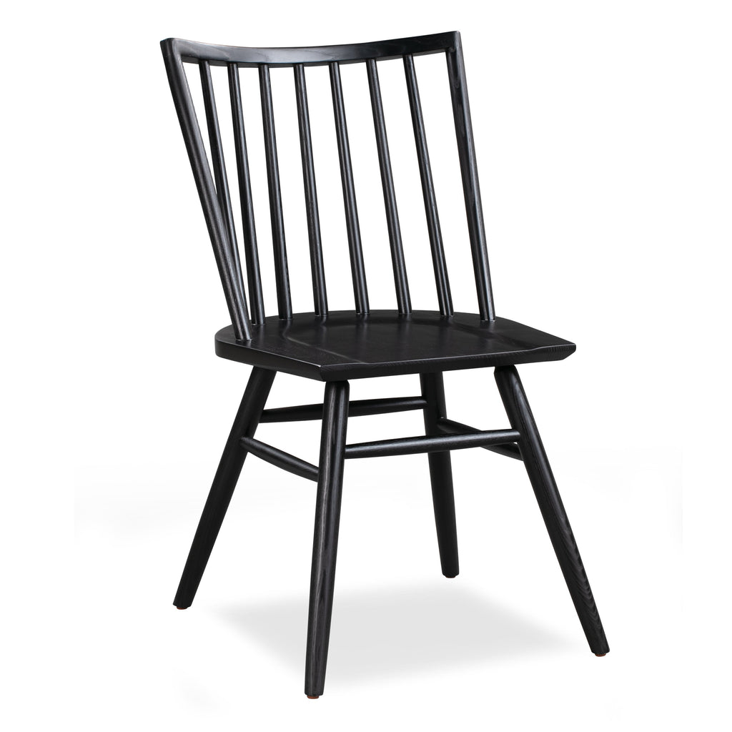 Modern Black Dining Chair with Kiln-Dried Wood Frame for Dining Room
