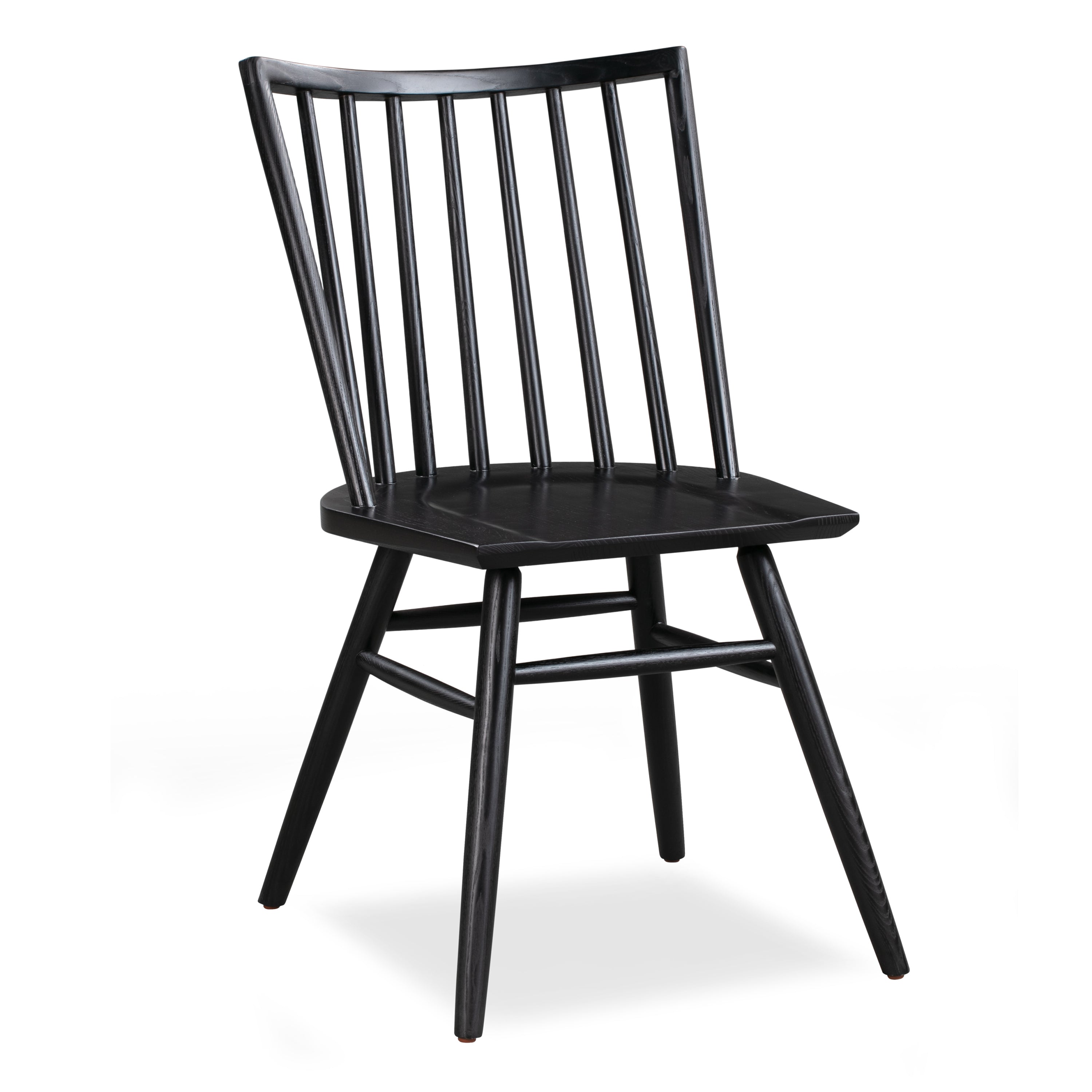 Modern Black Dining Chair with Kiln-Dried Wood Frame for Dining Room
