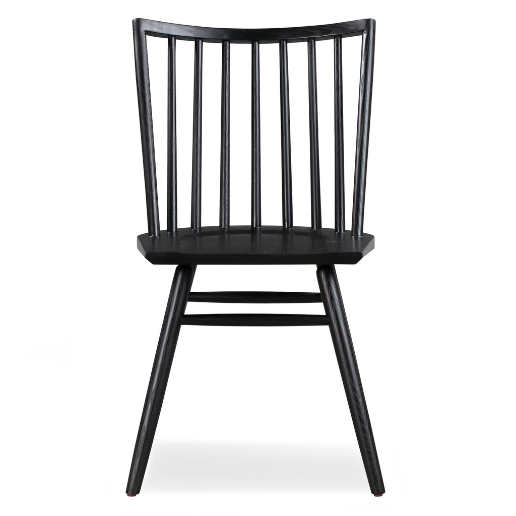 Modern Black Dining Chair with Kiln-Dried Wood Frame for Dining Room