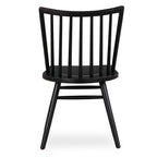 Chaise de salle à manger noire moderne avec cadre en bois séché au four pour la salle à manger
