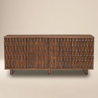 Buffet en noyer moderne avec cadre en bois séché au four