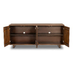 Buffet en noyer moderne avec cadre en bois séché au four