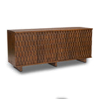 Buffet en noyer moderne avec cadre en bois séché au four