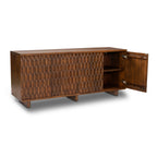 Buffet en noyer moderne avec cadre en bois séché au four