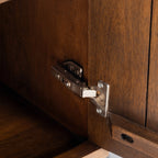 Buffet en noyer moderne avec cadre en bois séché au four