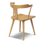 Chaise de salle à manger en chêne massif Mid-Century Modern