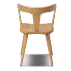 Chaise de salle à manger en chêne massif Mid-Century Modern