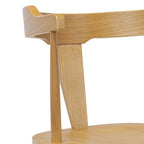 Chaise de salle à manger en chêne massif Mid-Century Modern