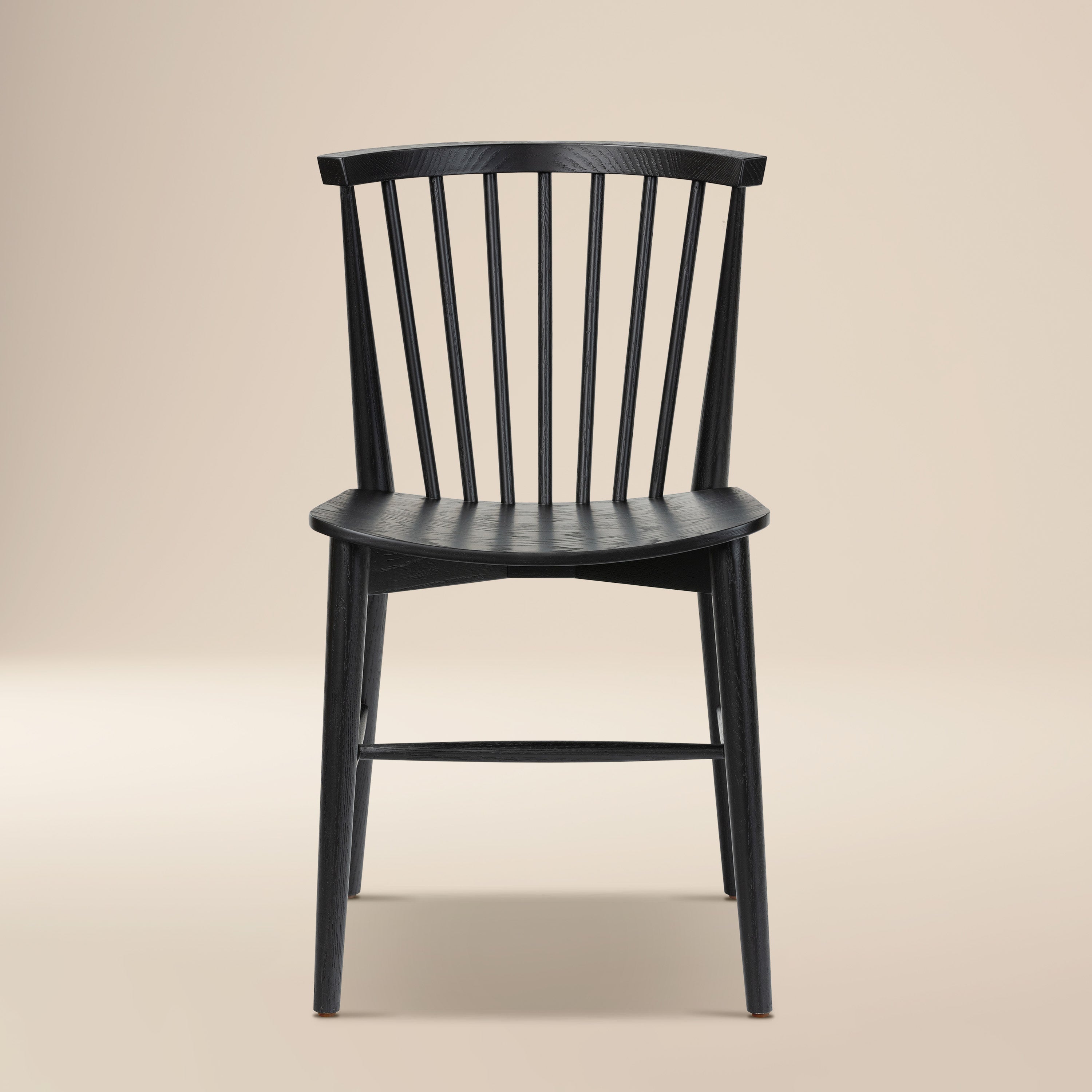 Mid-Century Modern Black Dining Chair for Dining Room