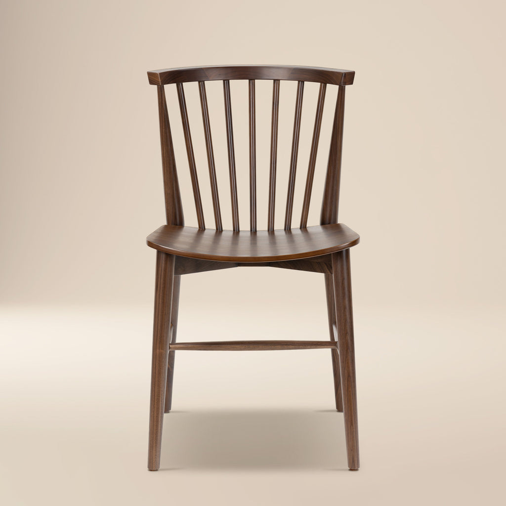 Mid-Century Modern Walnut Walnut Wood Dining Chair for Dining Room
