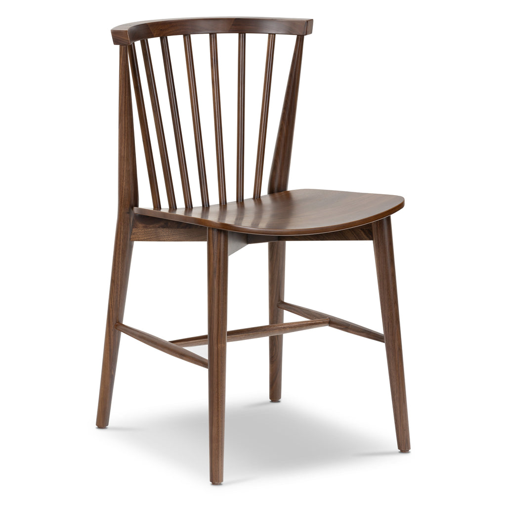 Mid-Century Modern Walnut Walnut Wood Dining Chair for Dining Room