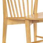 Chaise de salle à manger en bois de chêne, style Mid-Century Modern, pour salle à manger