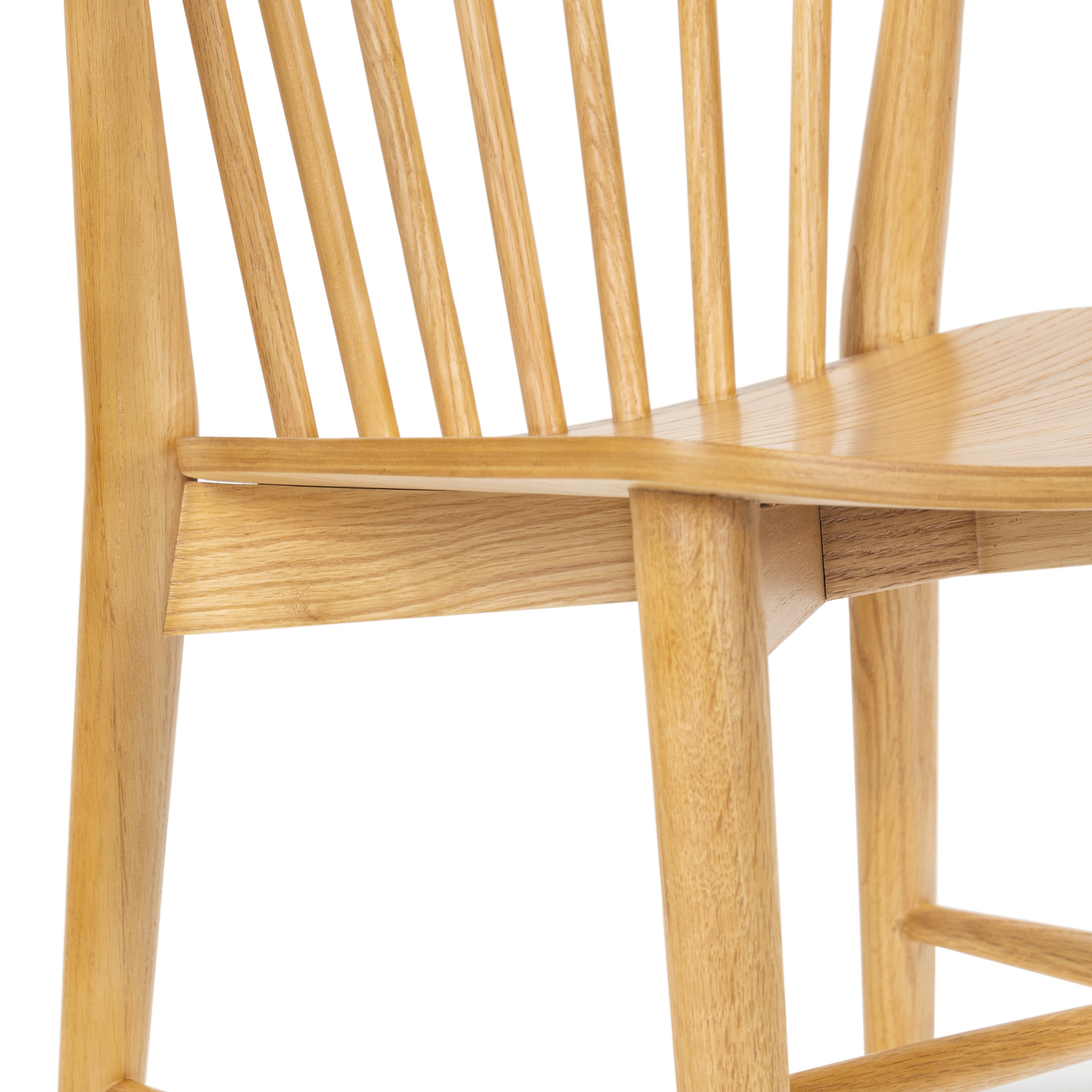 Mid-Century Modern Oak Oak Wood Dining Chair for Dining Room