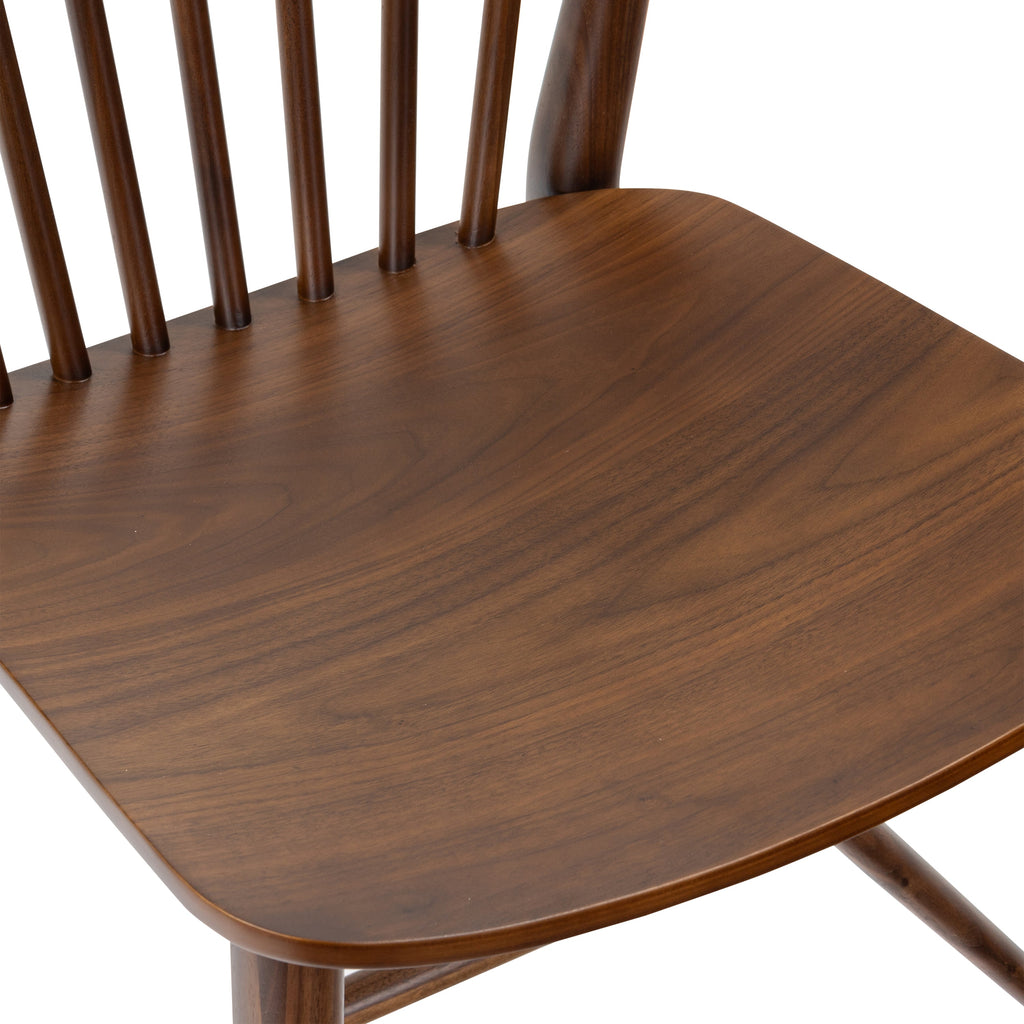 Mid-Century Modern Walnut Walnut Wood Dining Chair for Dining Room