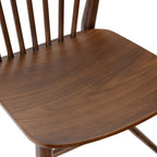 Chaise de salle à manger en noyer de style Mid-Century Modern pour salle à manger