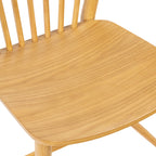 Chaise de salle à manger en bois de chêne, style Mid-Century Modern, pour salle à manger