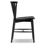 Chaise de salle à manger noire Mid-Century Modern pour salle à manger