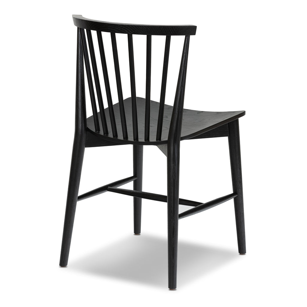 Mid-Century Modern Black Dining Chair for Dining Room