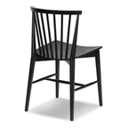 Chaise de salle à manger noire Mid-Century Modern pour salle à manger