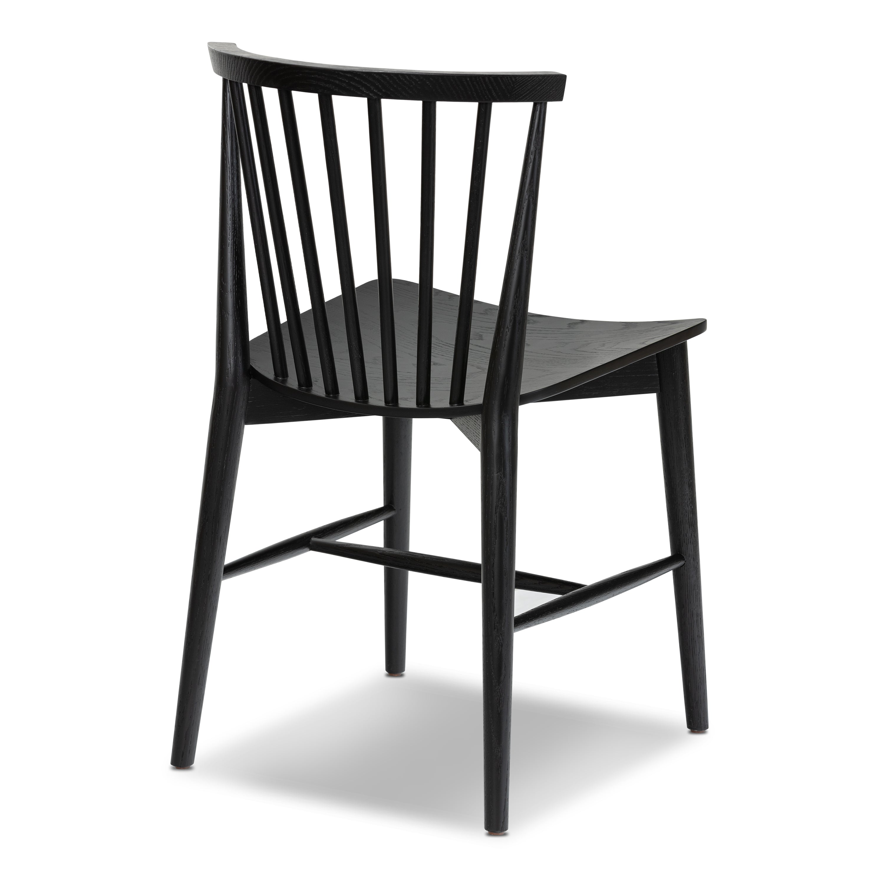 Mid-Century Modern Black Dining Chair for Dining Room