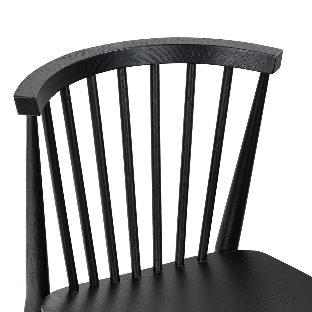 Mid-Century Modern Black Dining Chair for Dining Room