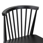 Chaise de salle à manger noire Mid-Century Modern pour salle à manger
