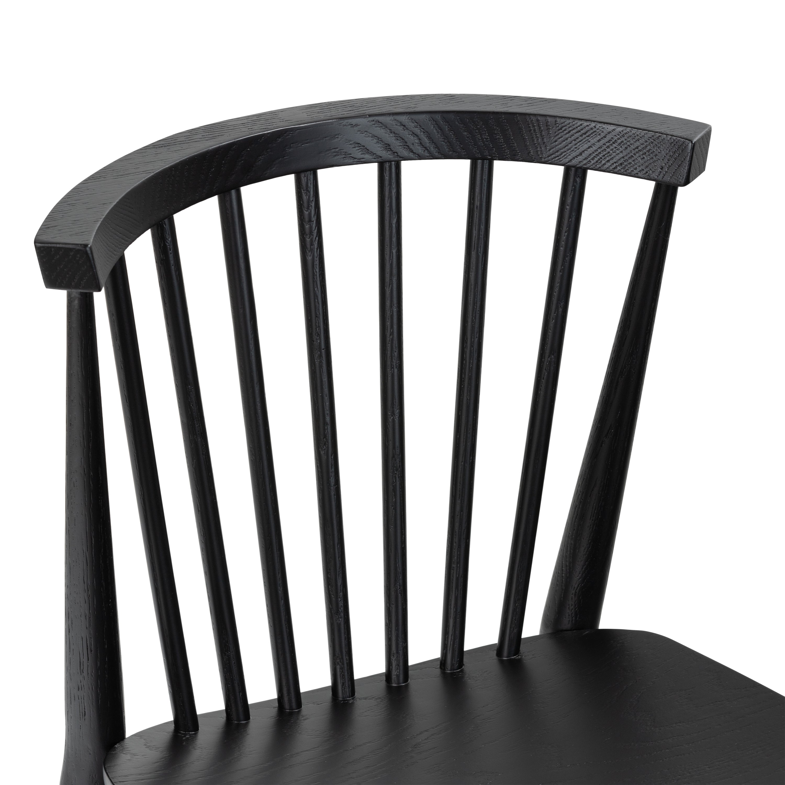 Mid-Century Modern Black Dining Chair for Dining Room