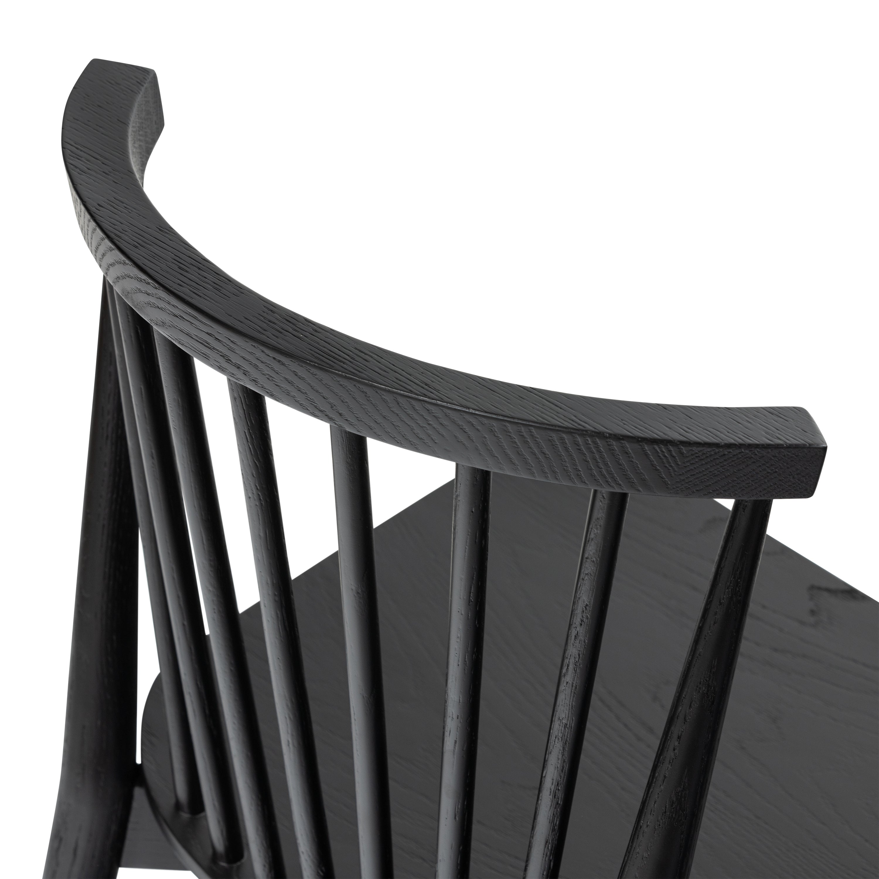 Mid-Century Modern Black Dining Chair for Dining Room