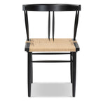 Chaise de salle à manger noire Mid-Century Modern