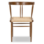Chaise de salle à manger en noyer Mid-Century Modern pour salle à manger