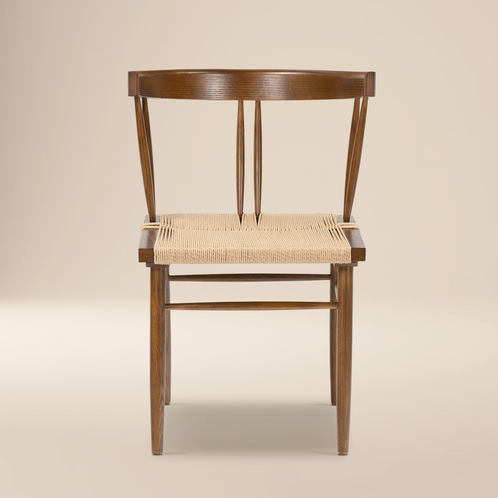 Mid-Century Modern Walnut Walnut Wood Dining Chair for Dining Room