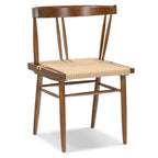 Chaise de salle à manger en noyer Mid-Century Modern pour salle à manger