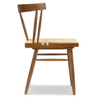 Chaise de salle à manger en noyer Mid-Century Modern pour salle à manger