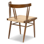 Chaise de salle à manger en noyer Mid-Century Modern pour salle à manger