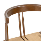 Chaise de salle à manger en noyer Mid-Century Modern pour salle à manger