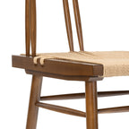 Chaise de salle à manger en noyer Mid-Century Modern pour salle à manger
