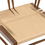 Chaise de salle à manger en noyer Mid-Century Modern pour salle à manger