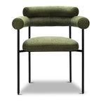 Chaise de salle à manger moderne vert mousse pour salle à manger