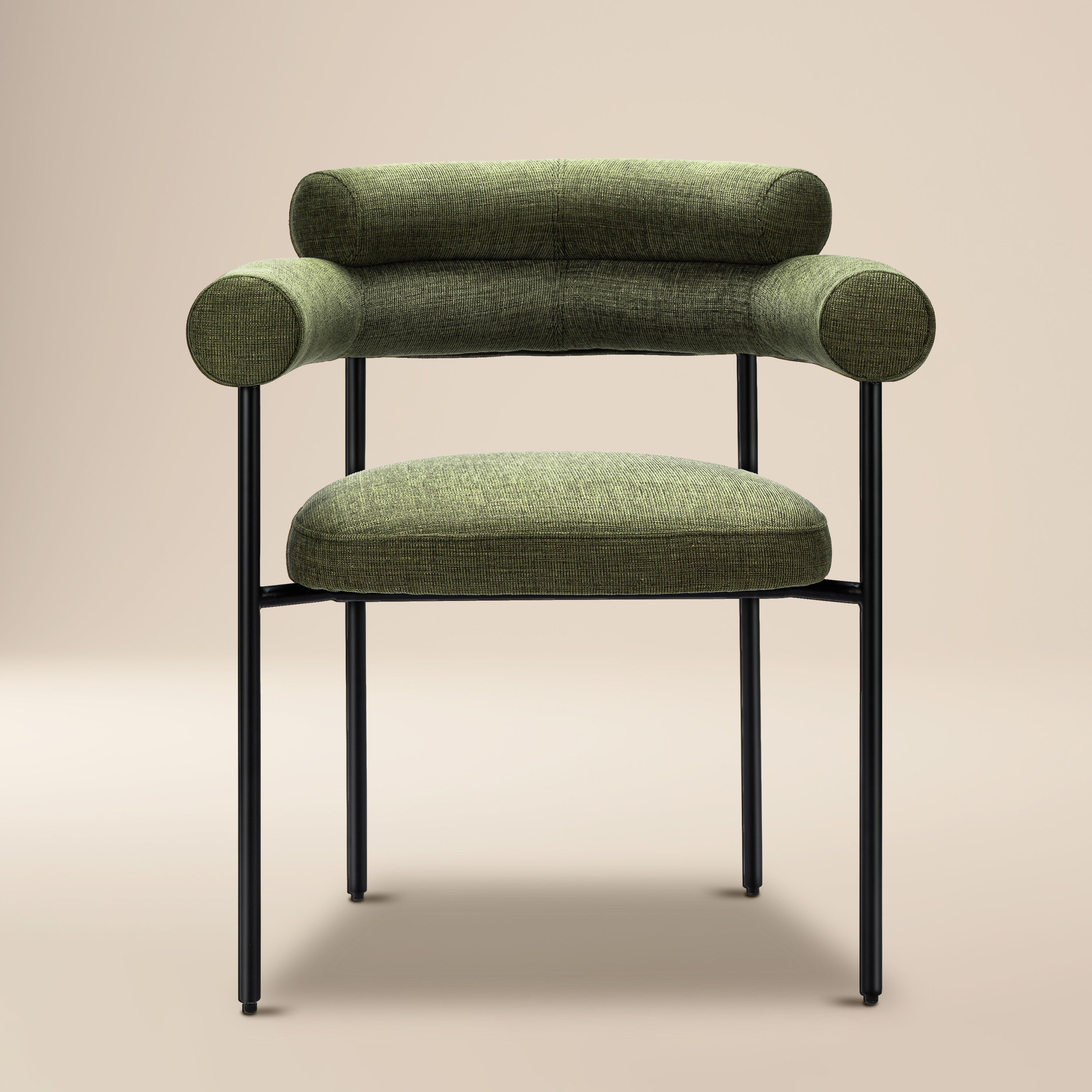 Modern Moss Green Dining Chair for Dining Room