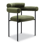 Chaise de salle à manger moderne vert mousse pour salle à manger
