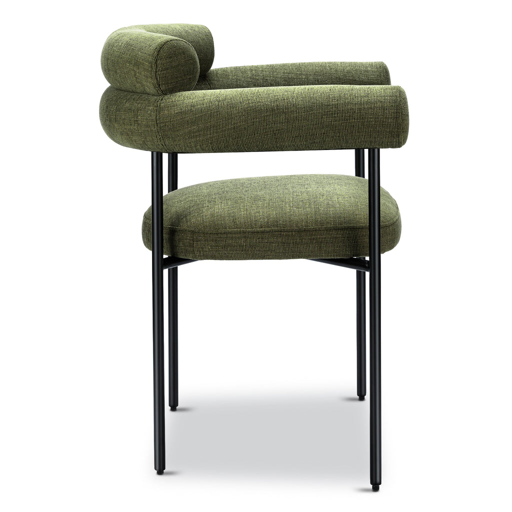Modern Moss Green Dining Chair for Dining Room