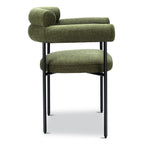 Chaise de salle à manger moderne vert mousse pour salle à manger