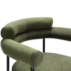 Chaise de salle à manger moderne vert mousse pour salle à manger