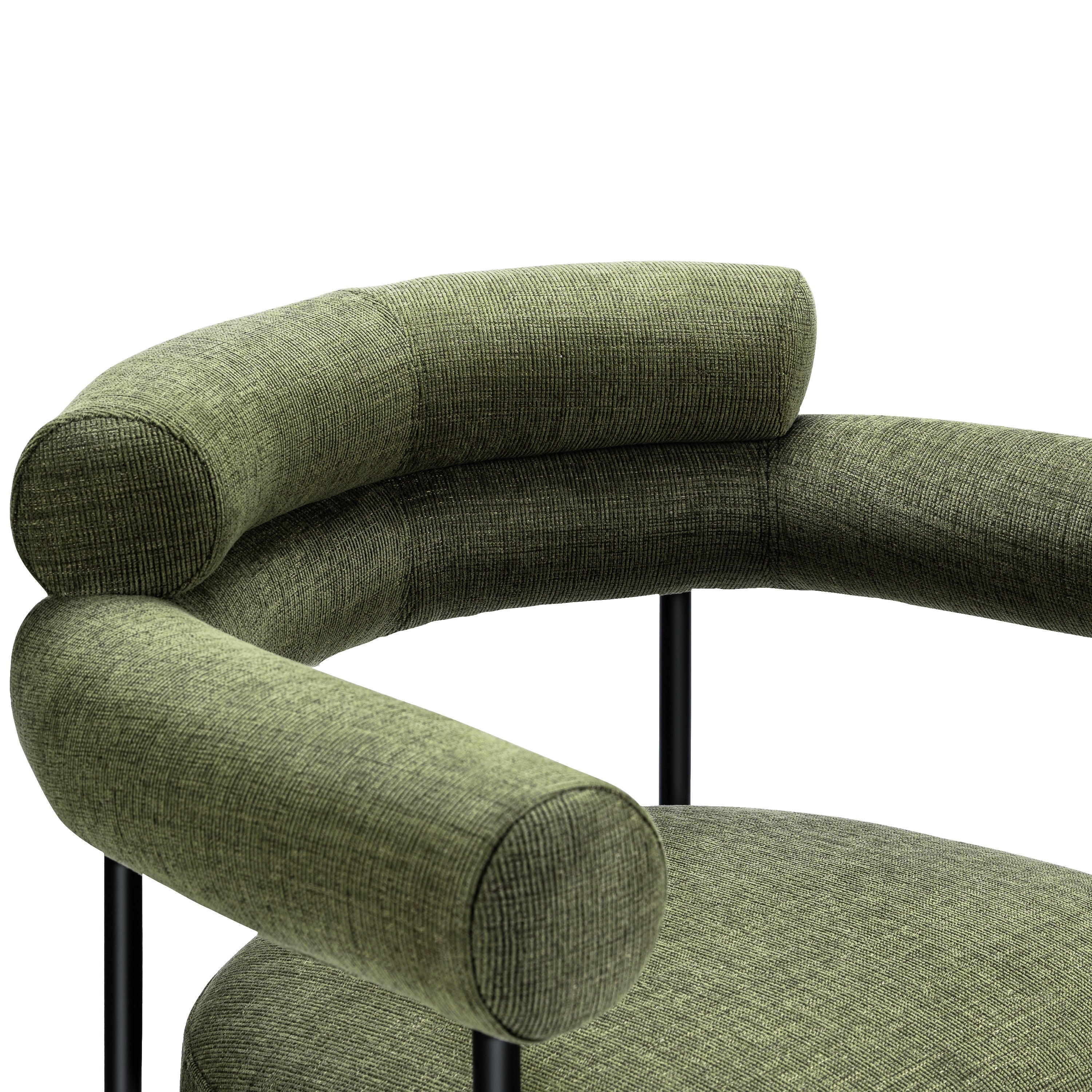 Modern Moss Green Dining Chair for Dining Room