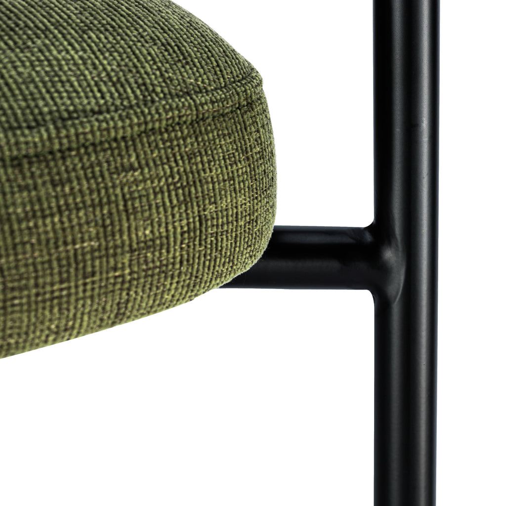 Modern Moss Green Dining Chair for Dining Room