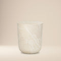 Industrial Sandstone White Side Table with Weather-Resistant Build