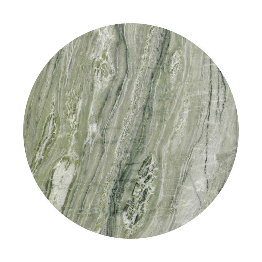 Industrial Seaweed Green Side Table with Weather-Resistant Build