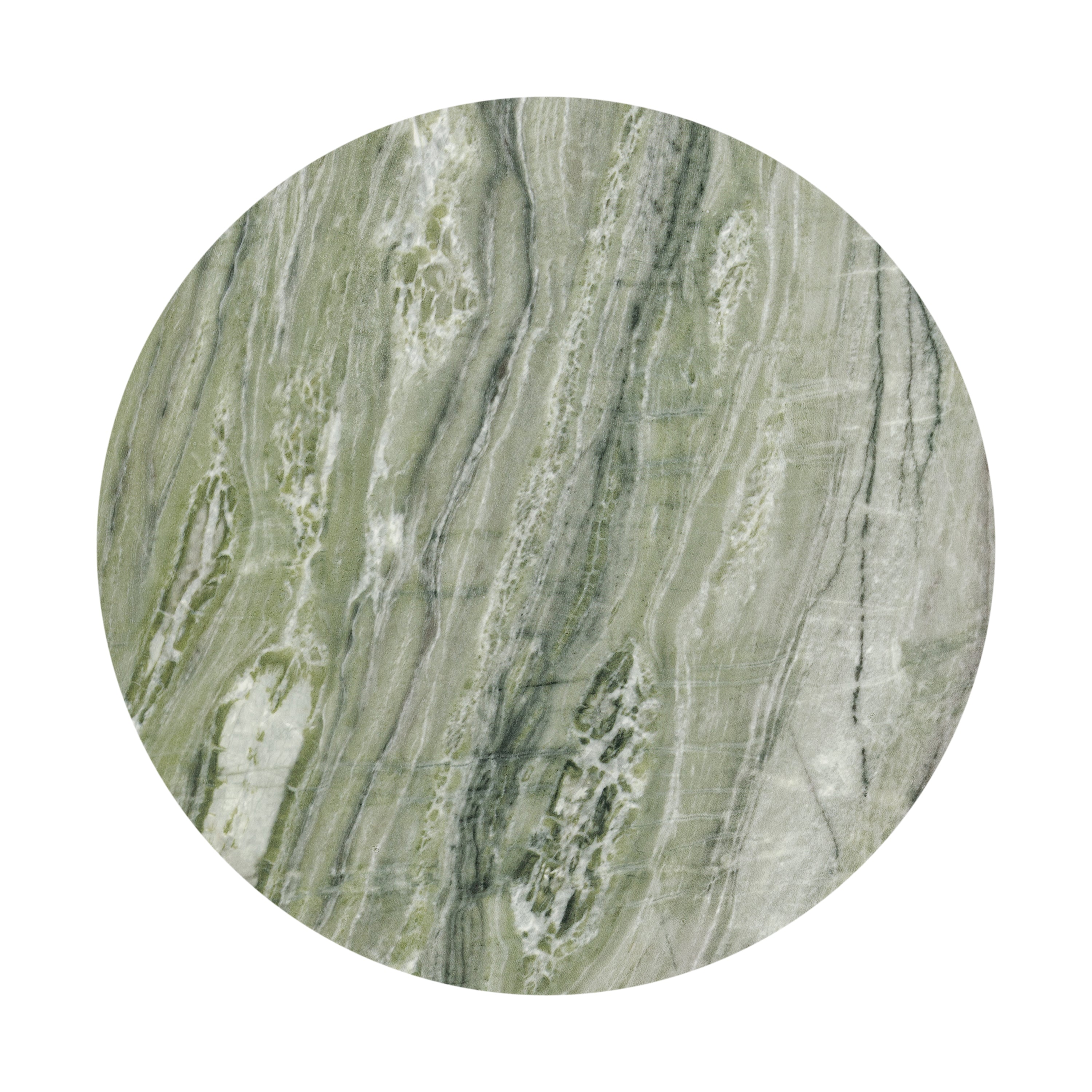 Industrial Seaweed Green Side Table with Weather-Resistant Build