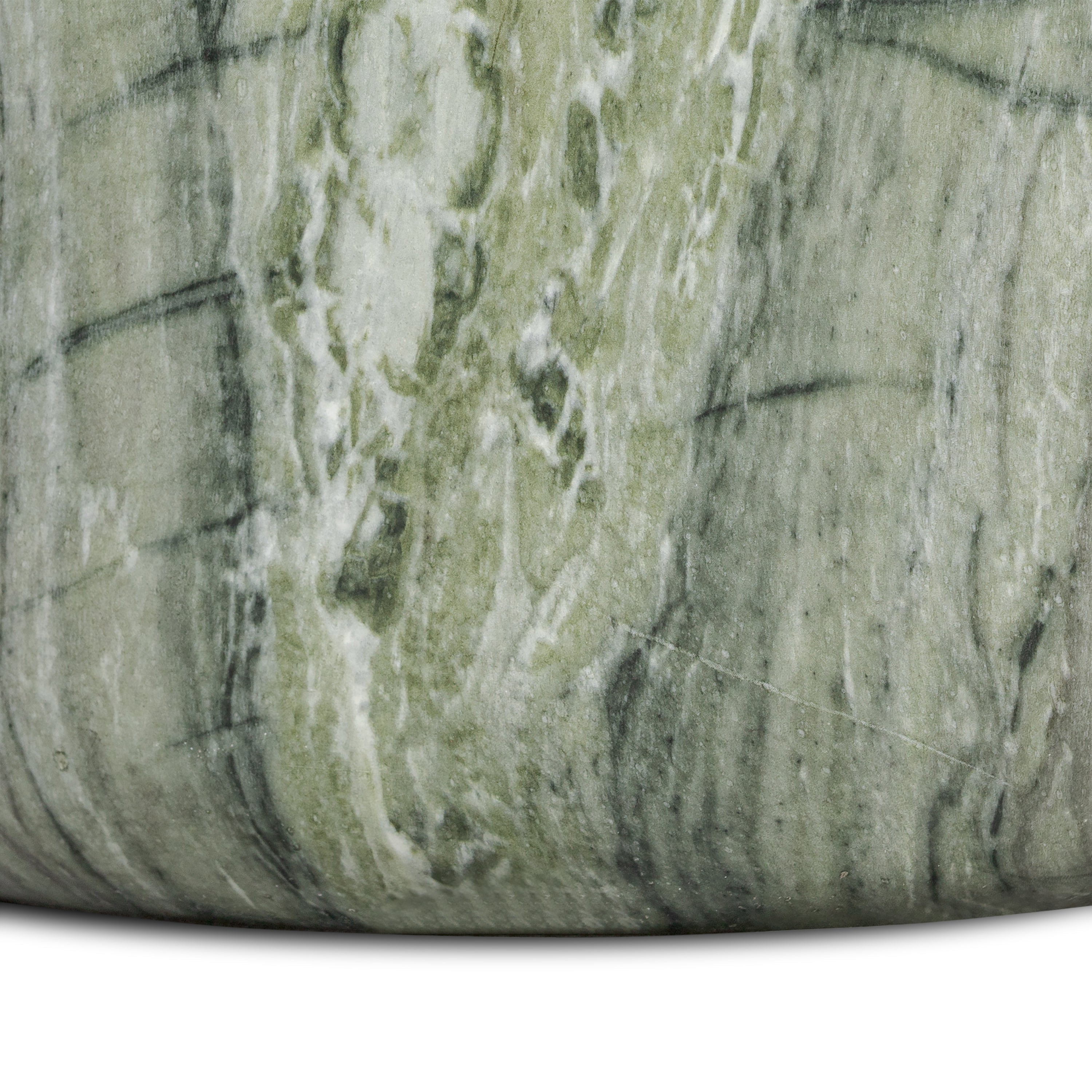 Industrial Seaweed Green Side Table with Weather-Resistant Build